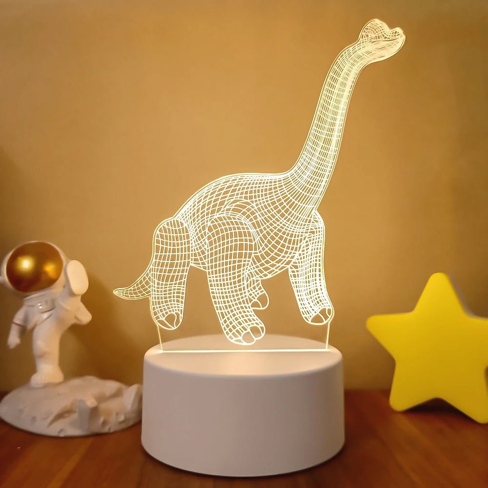 Lampe Diplodocus de Chevet 3D