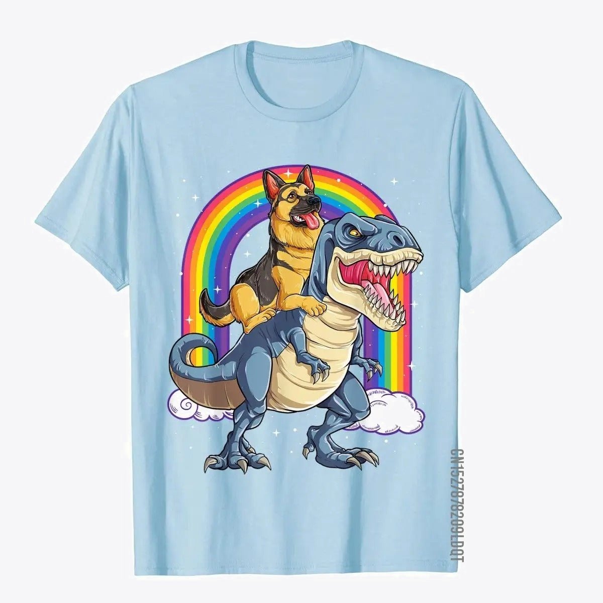 T-Shirt Dinosaure Homme Chien et T-Rex
