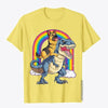 T-Shirt Dinosaure Homme Chien et T-Rex